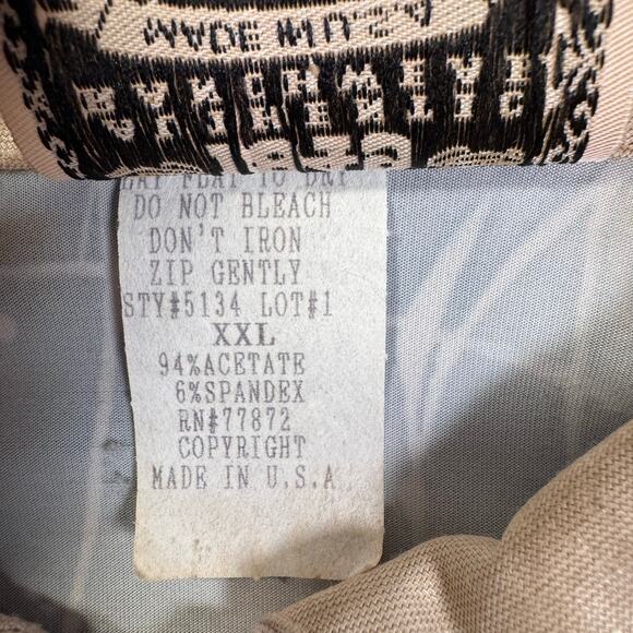 1849 Vintage Western Ranchwear Shirt Jacket Zip-Up Women XXL USA Made Rodeo Show - Picture 10 of 10